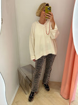 Leopard Betzy Cropped Jeans