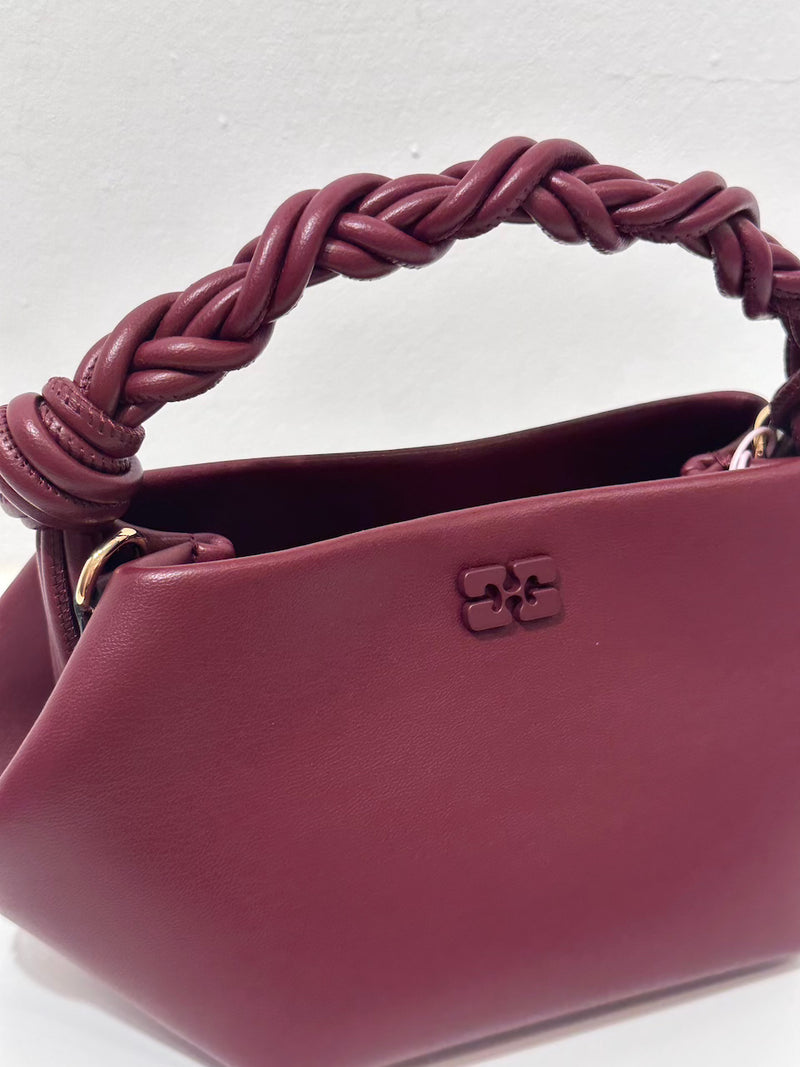 Ganni Mini Bou Bag burgundy