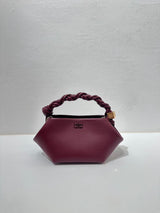 Ganni Mini Bou Bag burgundy