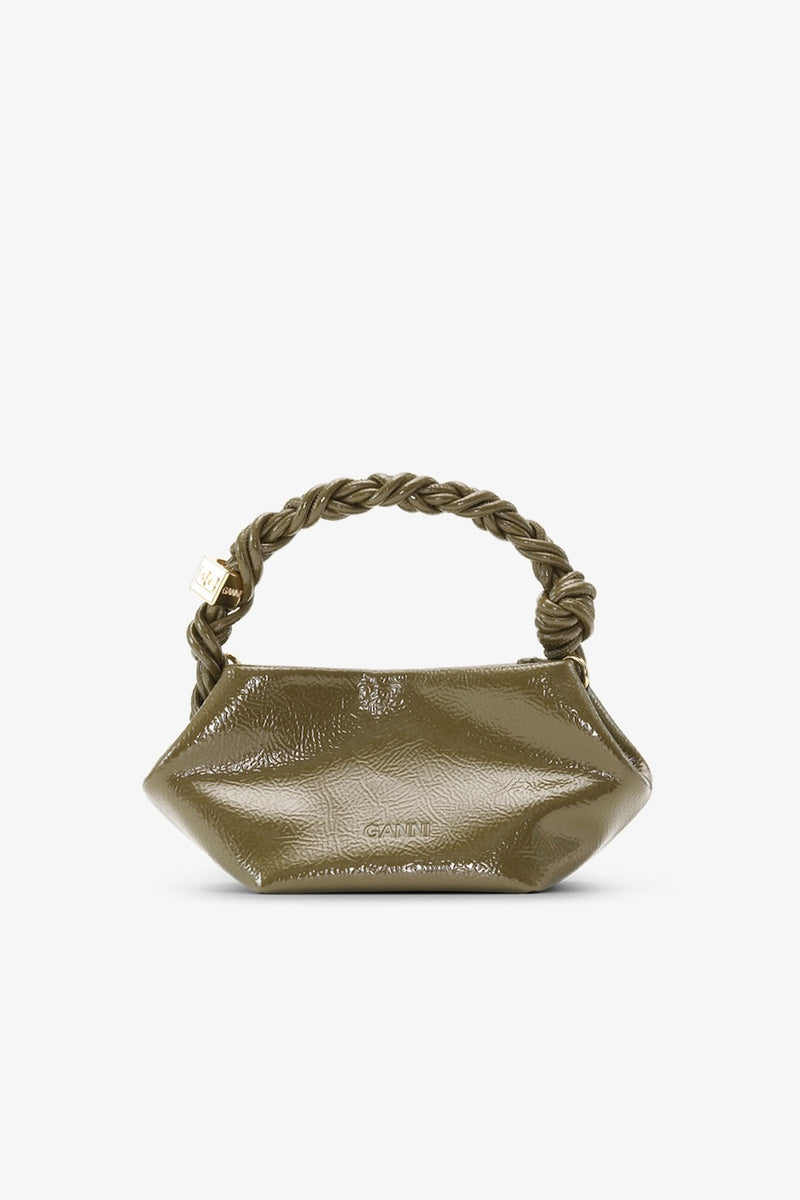 Ganni Mini Bou Bag military olive