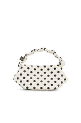 Ganni Mini Bou Bag Print Dots egret