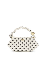 Ganni Mini Bou Bag Print Dots egret