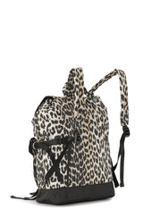 Recycled Tech Backpack Print leopard