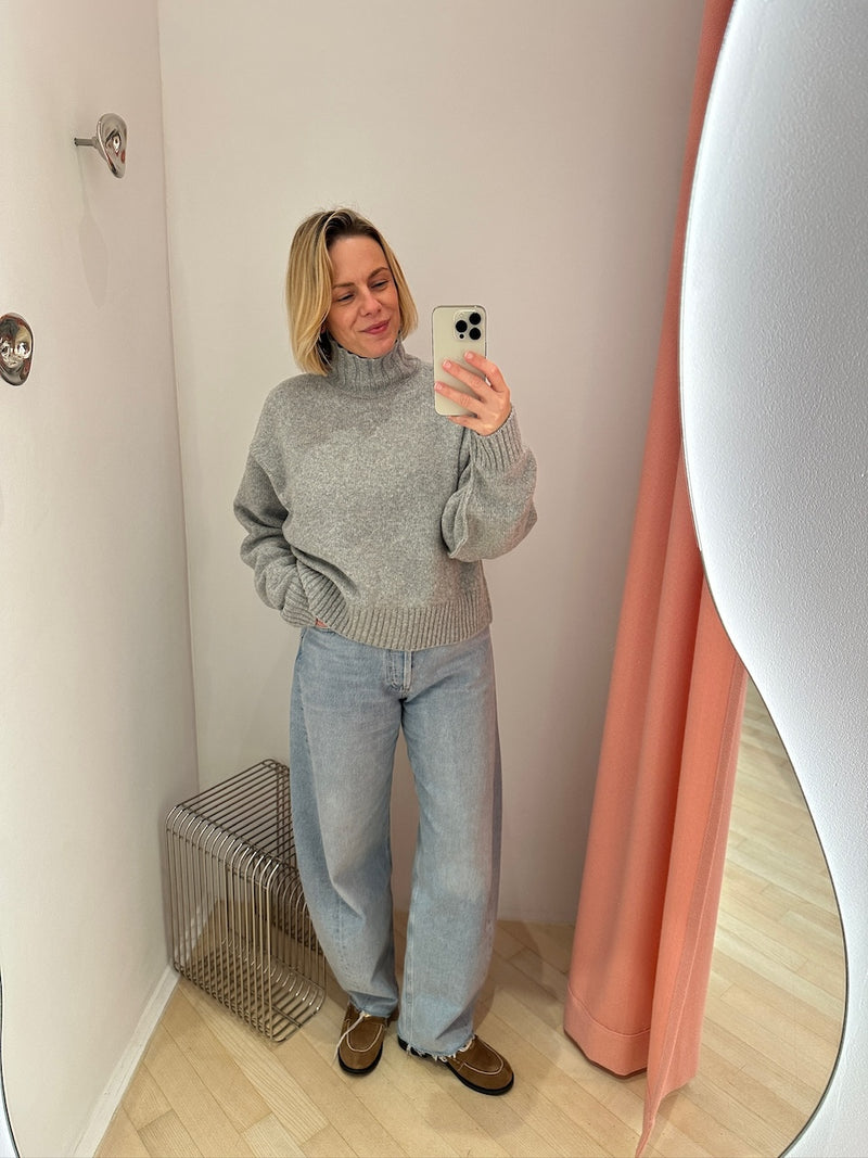 Ina Turtleneck Pullover grey melange