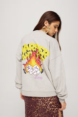 Roll The Dice Sweatshirt grey melange