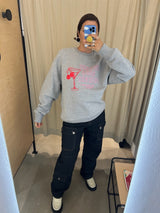 Cherry Good Friends Sweater grey