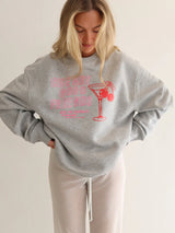 Cherry Good Friends Sweater grey