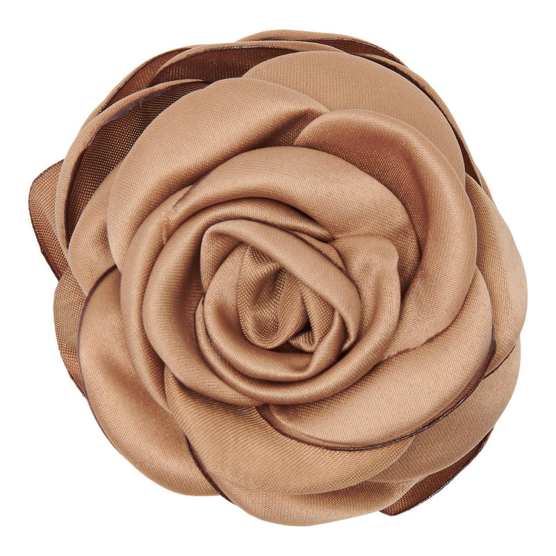 Haarklammer Small Satin Rose Claw latte