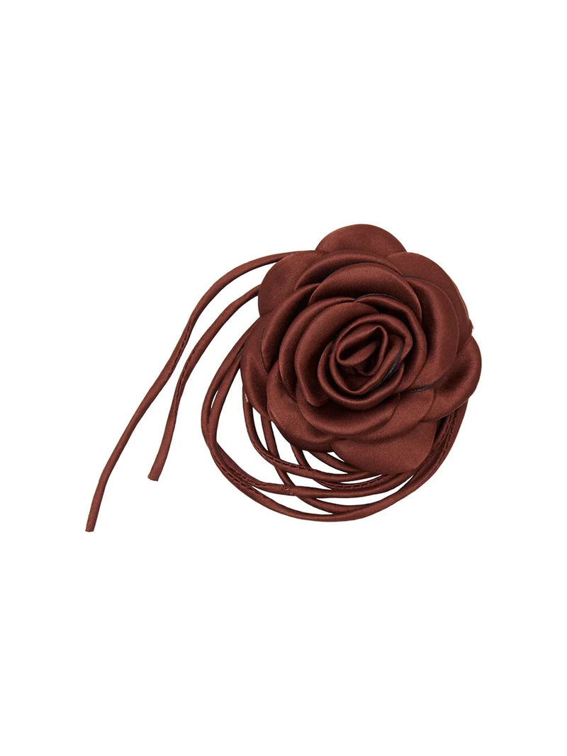 Satin Rose String chocolate