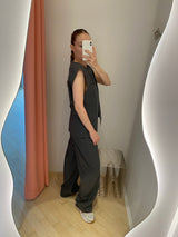 Lamia Boxy Vest dark grey