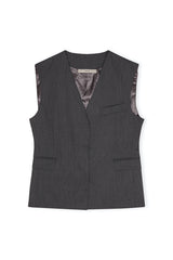 Lamia Boxy Vest dark grey