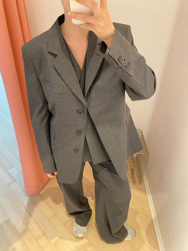 Martinio Boxy Blazer dark grey