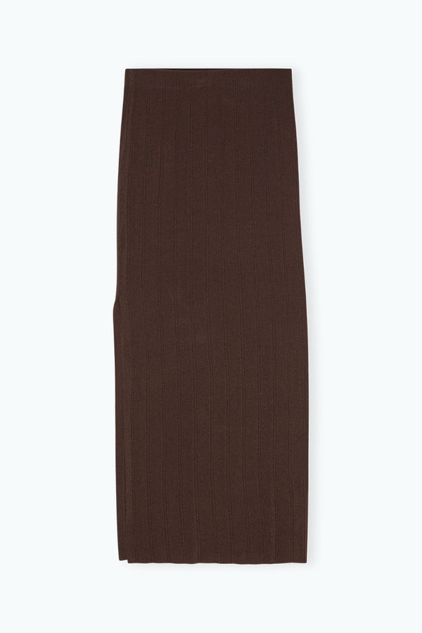 Midi Skirt dark brown