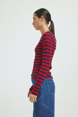 ArlieRS Knit Blouse multi red