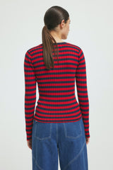 ArlieRS Knit Blouse multi red