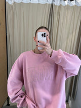 Iris Heavy Sweat Crewneck pink nectar