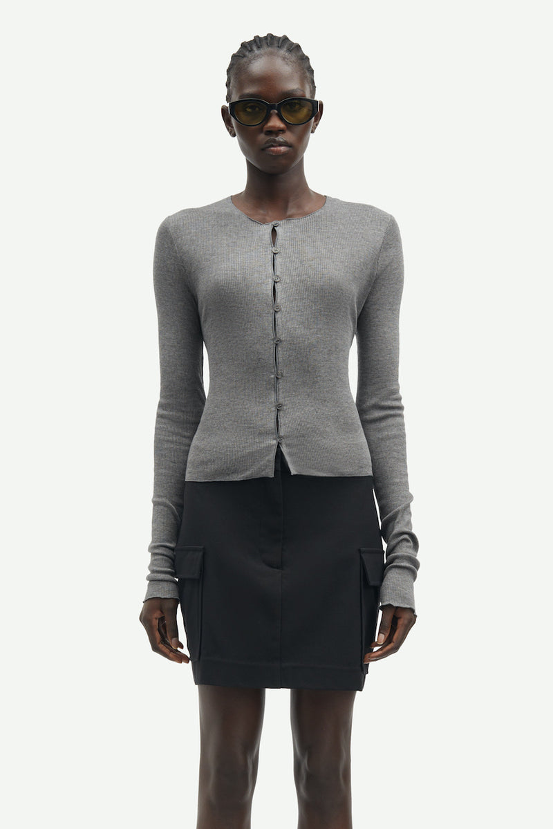 Sasonnet Cardigan mid grey