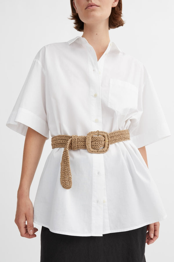 Carla Straw Belt natural