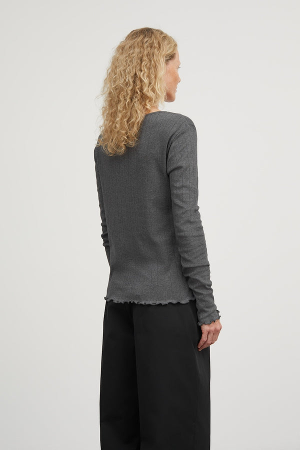 Edie Cardigan dark grey melange