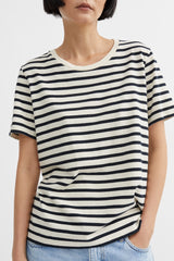 Loui Regular Tee navy stripes