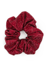 Kelly Crystal Scrunchie bordeaux